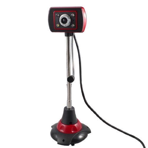 USB 2.0 Webcam - Rotatable 4 LED Suction Cup Base