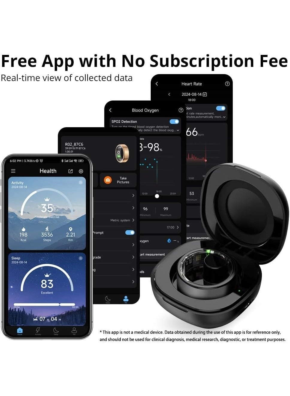 R09+ - Charging case Heart rate Blood oxygen