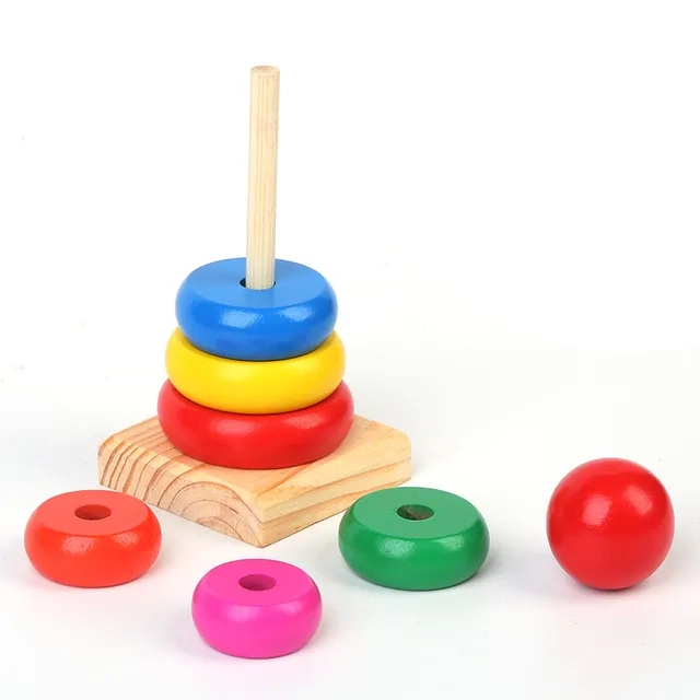 Rainbow Stacking Tower - 3 + 3Pc