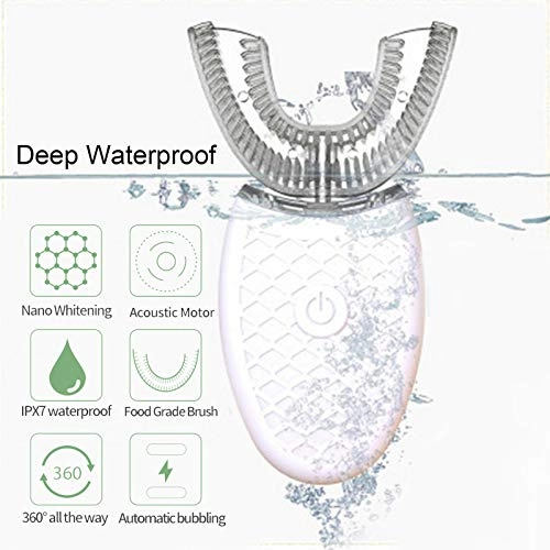 Ultrasonic Toothbrush - U-Shape IPX7 Wireless Charging