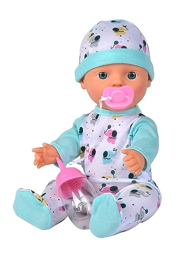 New Born Baby Elephant Doll - Drinking and Wet Function Bottle and Dummy Ages 2+