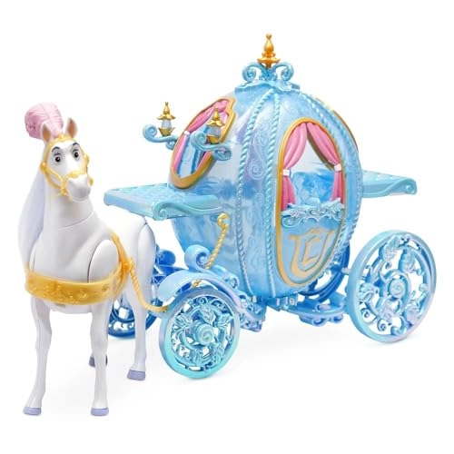 Cinderella Classic Doll & Carriage - Deluxe Set Pumpkin Carriage Light-Up Walking Horse