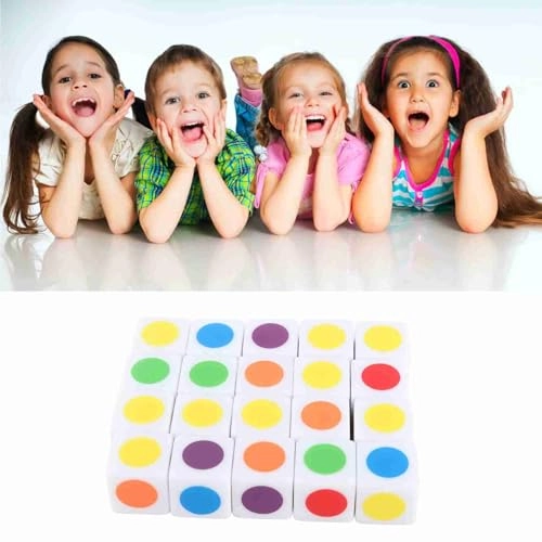 Color Dot Dice - 18 months and up 20 pieces