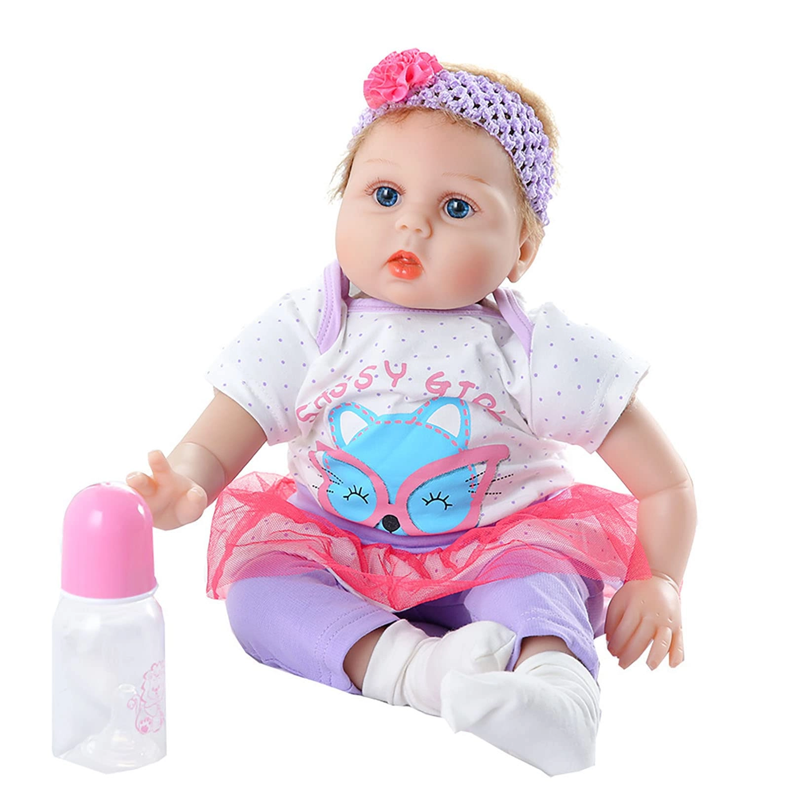 Reborn Baby Doll - 55cm 22" Vinyl Cotton Body