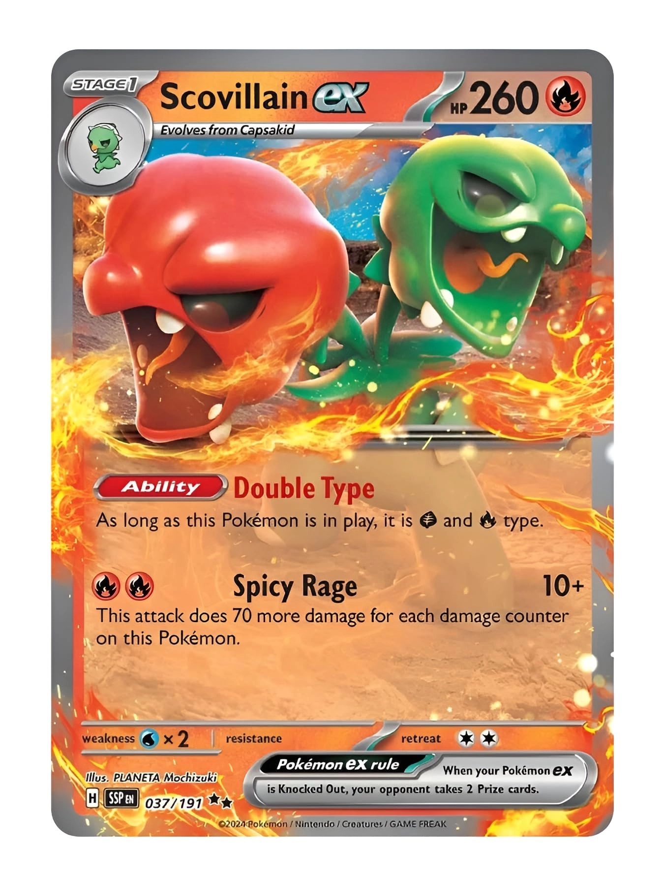 Pokémon Scovillain ex 037/191
