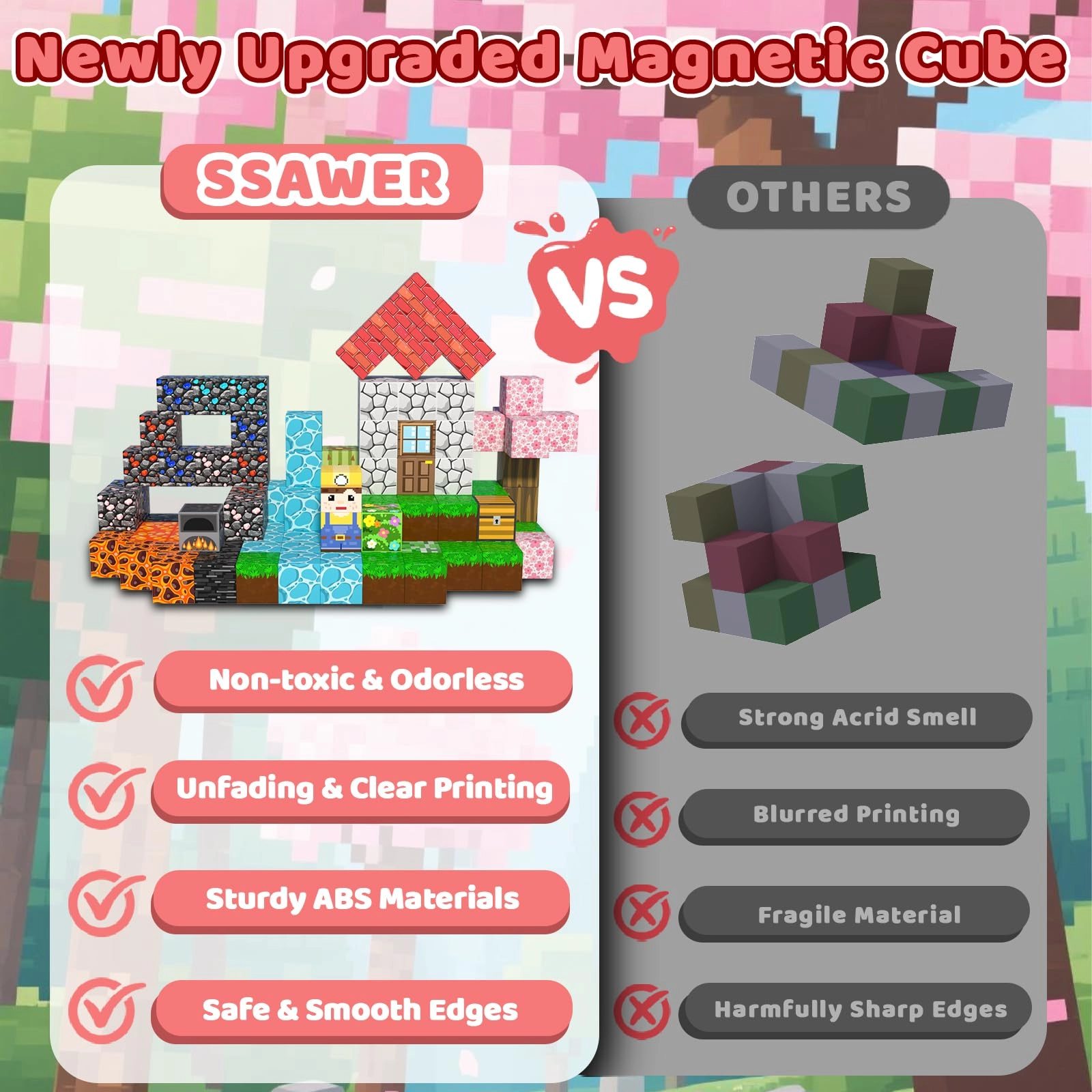 Magnetic Blocks - 300pcs Forest