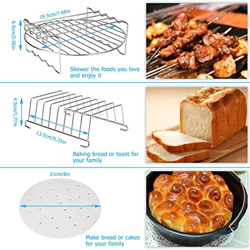 Air Fryer Accessories - Food Grade 8 Pcs