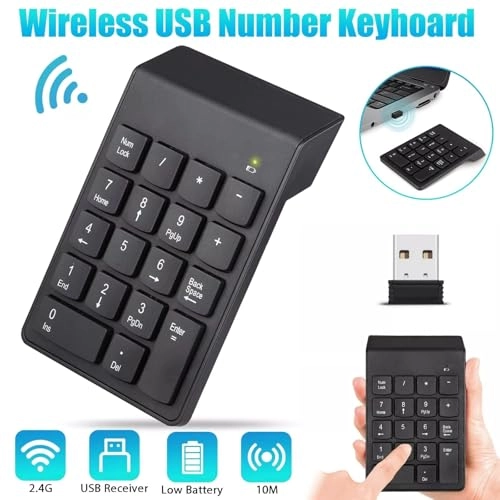 Numeric Keypad - 2.4GHz Wireless 18 Keys