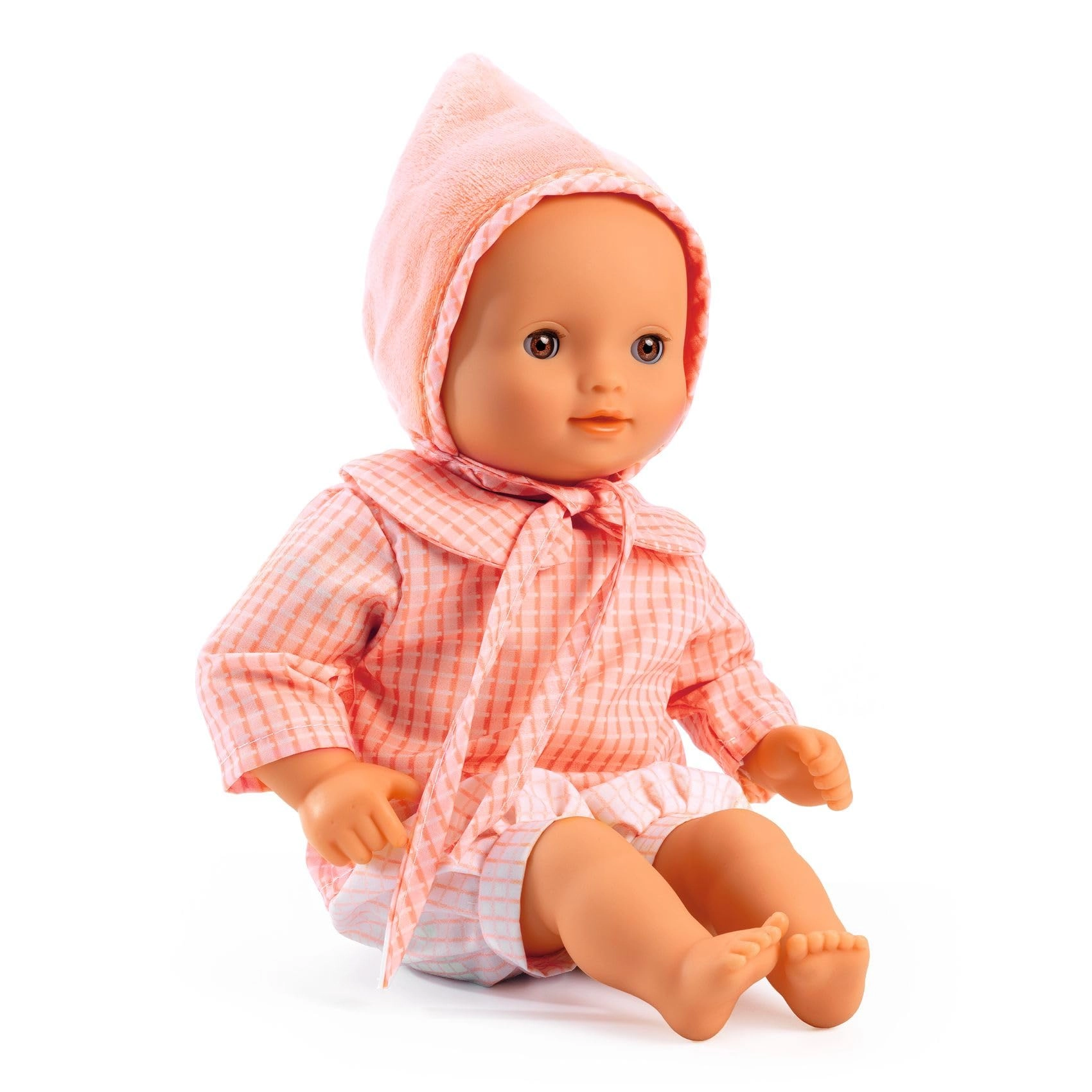 DJECO Baby Rose Pomea Doll - 32 cm Ages 18 months+