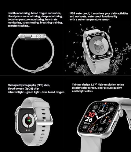 Advanced Health Fitness Smartwatch - 1.97"