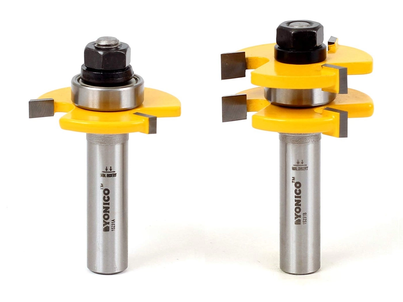 Tongue and Groove Router Bits Set - 3/4-Inch 1/4-Inch 2 Bit