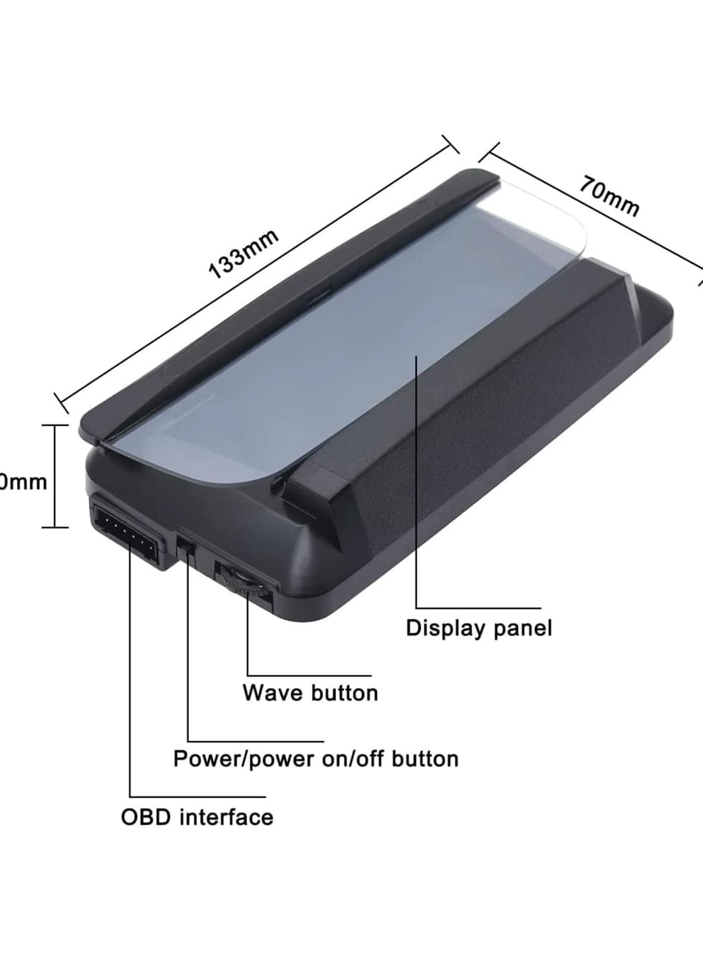 Head Up Display - OBD2 GPS Dual System Digital Speedometer KMH MPH
