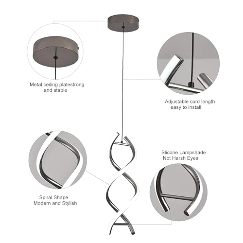 Modern LED Chandelier - 59 inches/150cm 15.7 inches/40cm