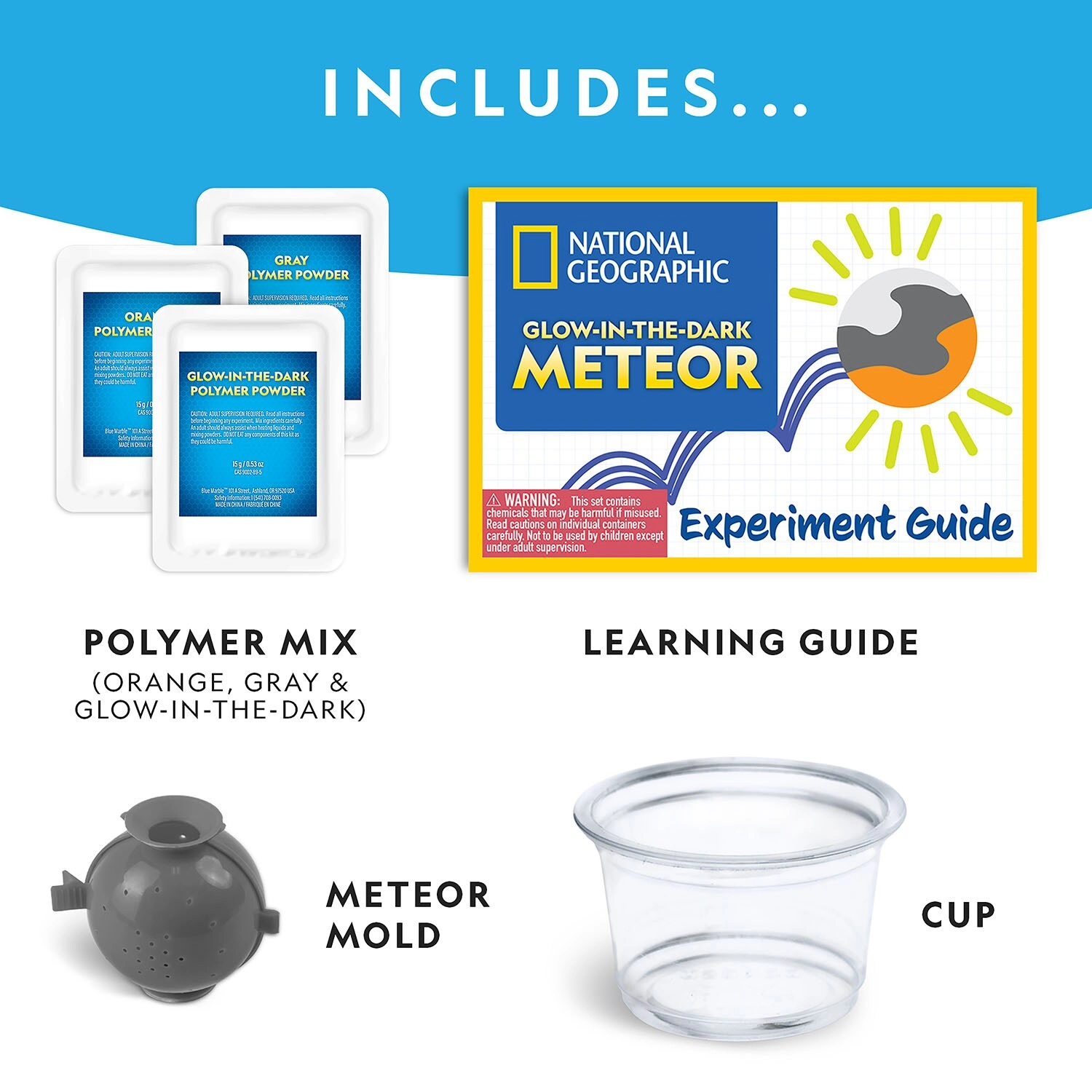 Glow-in-the-Dark Meteor Science - 8 years+