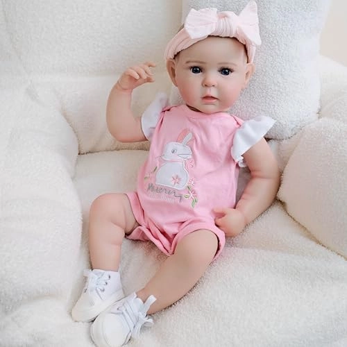 Reborn Baby Doll - 19 inch Vinyl Girl Ages 3+