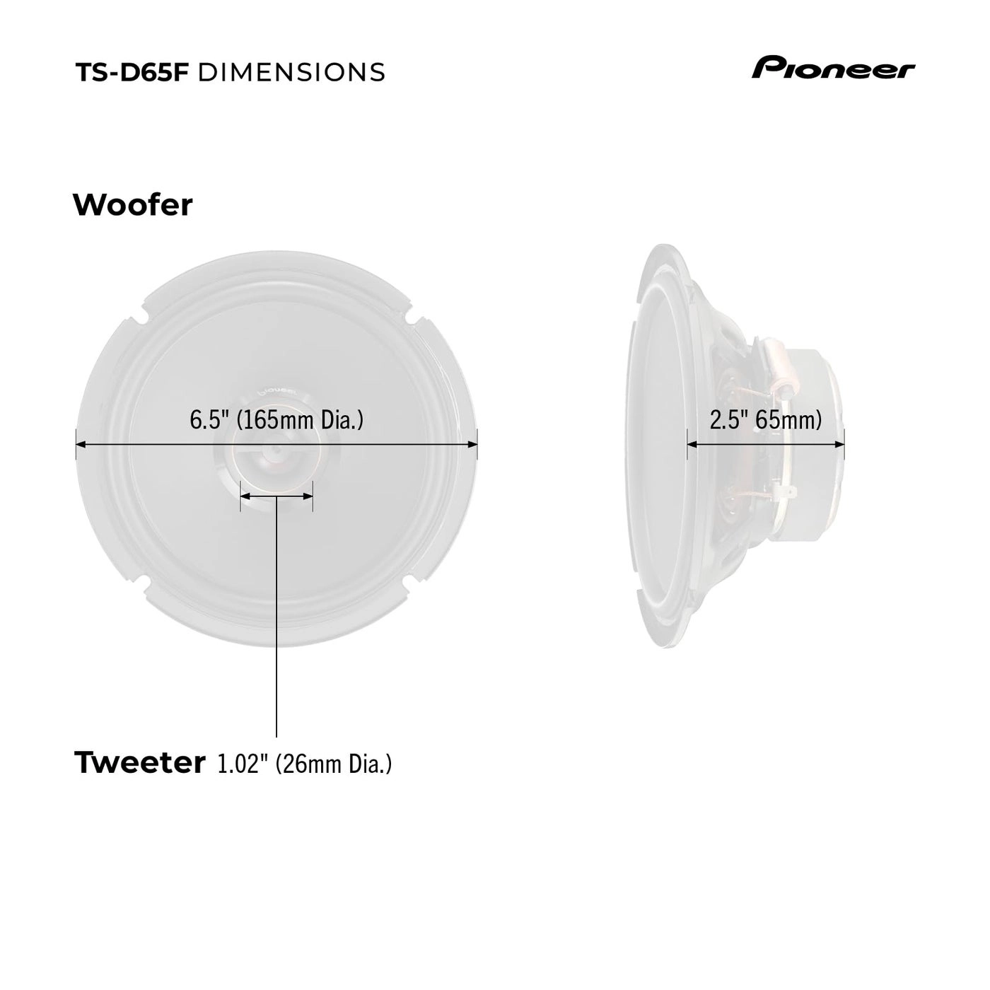 TS-D65F - 17CM 2-way Coaxial