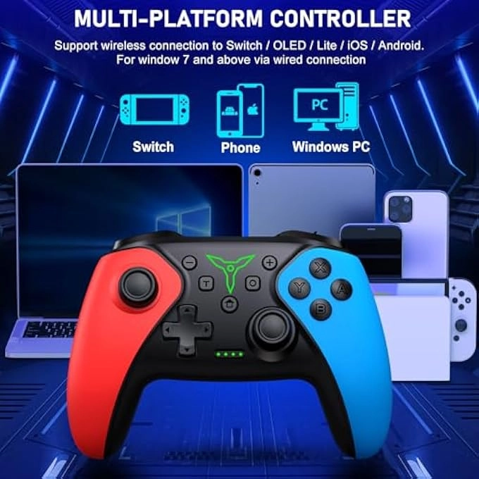 WIRELESS SWITCH CONTROLLER - PINK NINTENDO SWITCH/LITE/OLED/PC