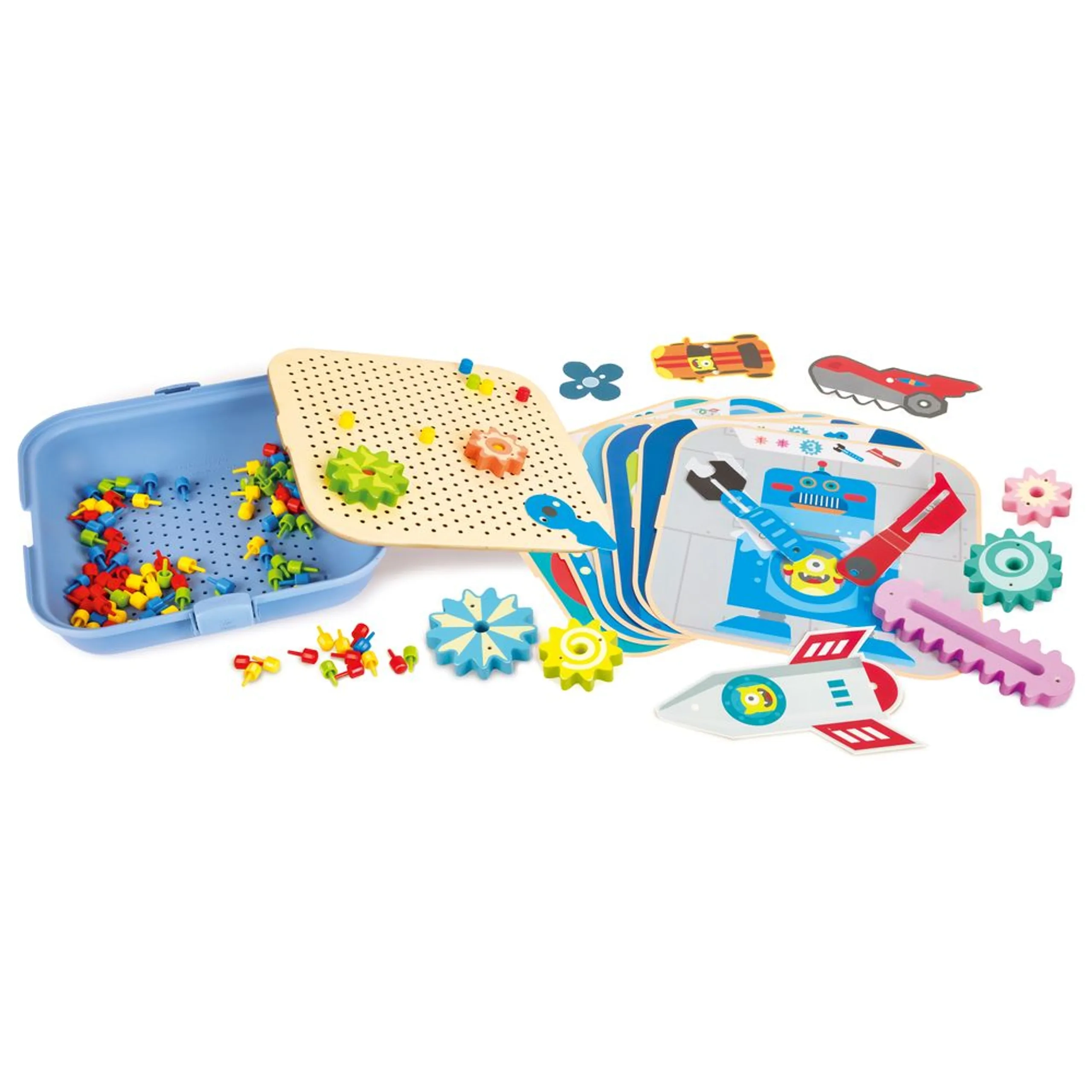 Cogworks Experimental Educational Wooden Playset - 3 years old and up 115 pieces