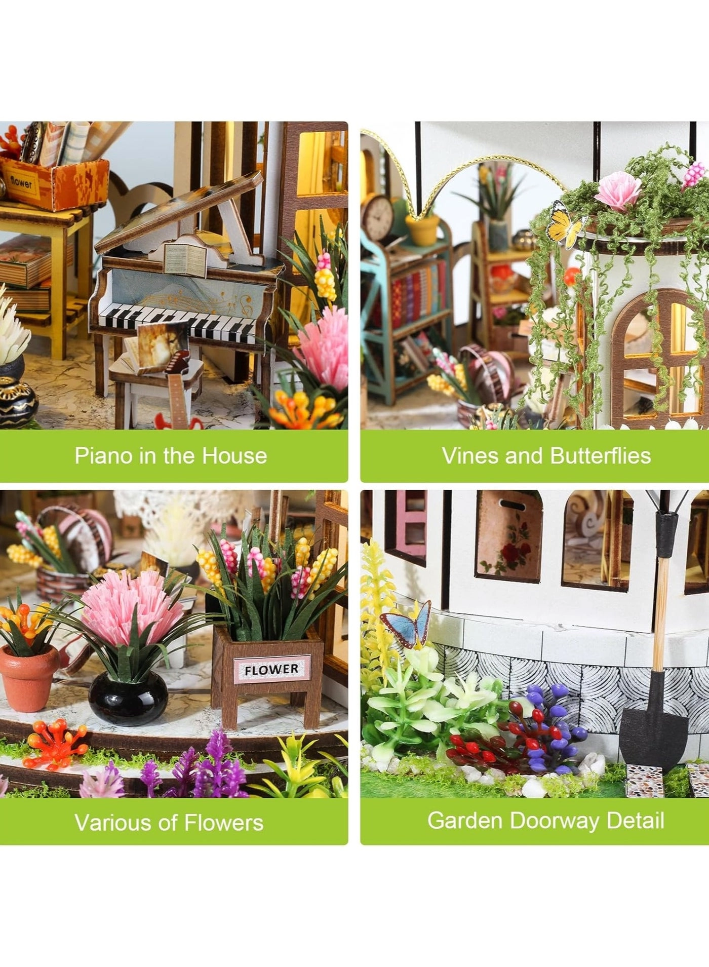 Mini Loft Dollhouse Kit - Furniture LED Light