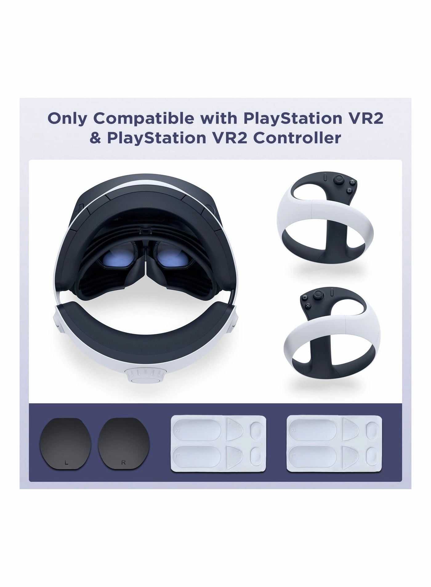 Silicone Grip Pad - 2 + VR Lens Cover - 1