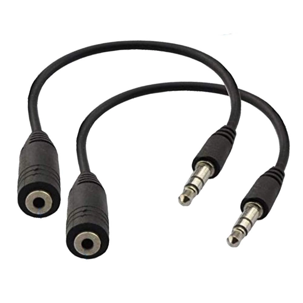 Seadream 3.5mm Male to 2.5mm Female Headset Audio Adapter - 6 inch Pack