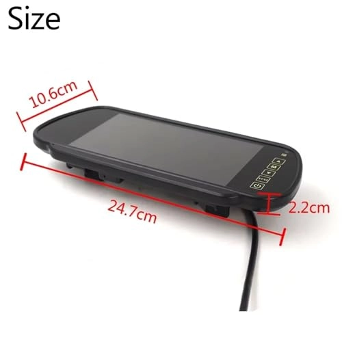 Rear View Camera with Monitor - Night Vision Wired