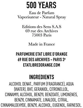500 Years Eau de Parfum 100ml