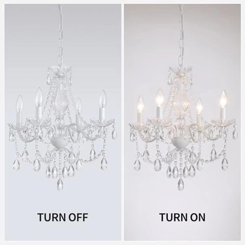 Crystal Pink Chandelier