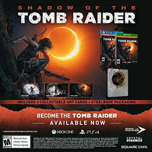 Shadow of the Tomb Raider Croft Steelbook - PlayStation 4