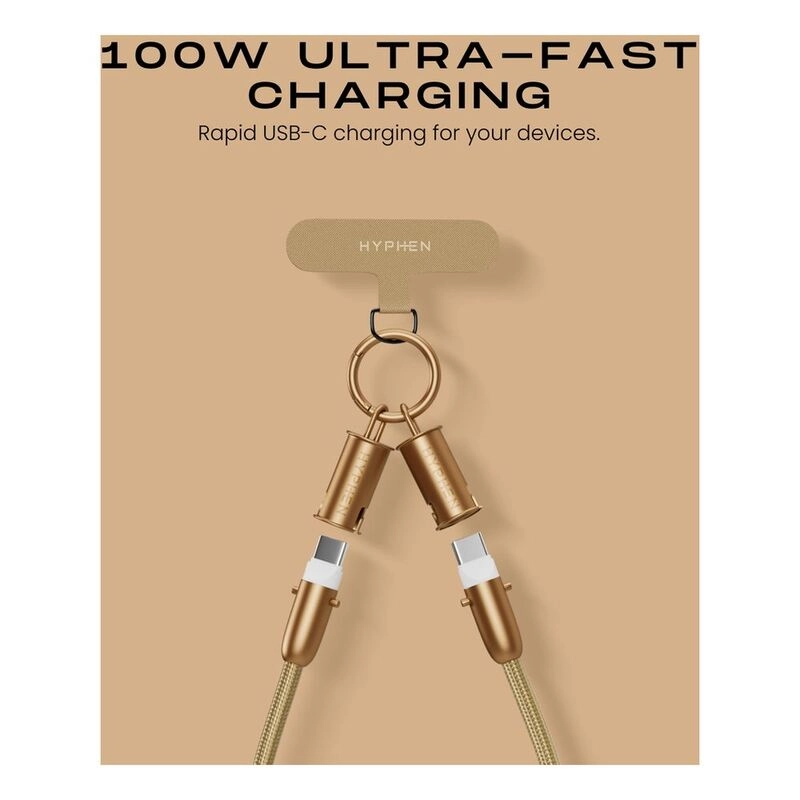 Charge Cable 100W USB-C to USB-C 0.3m Braided