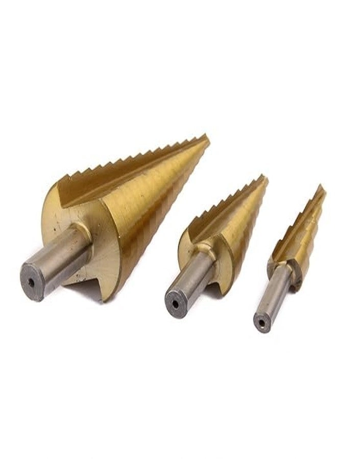 Step Cone Drill - Steel Titanium 3X 4-12/20/32mm