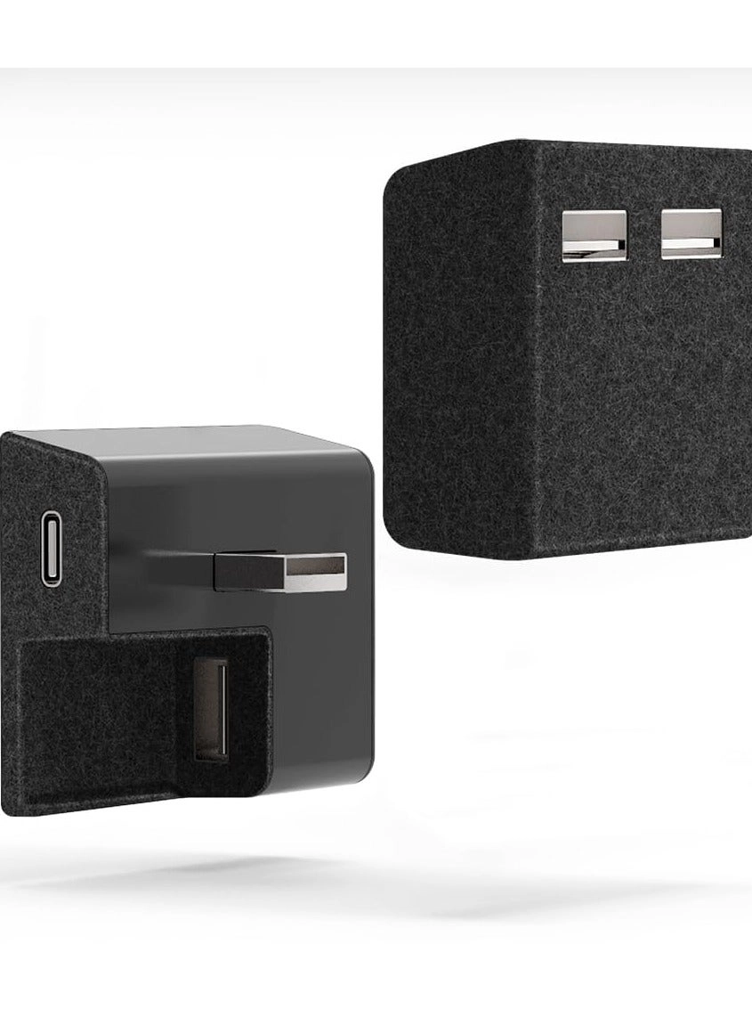 Green Tiger USB Hub - 4-in-1 Tesla Model 3 ABS Flocking Edition