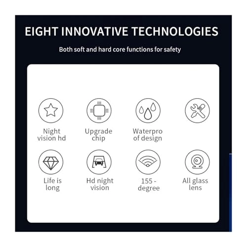 Reverse car rear view camera - Night vision Wired 720 x 540 pixels