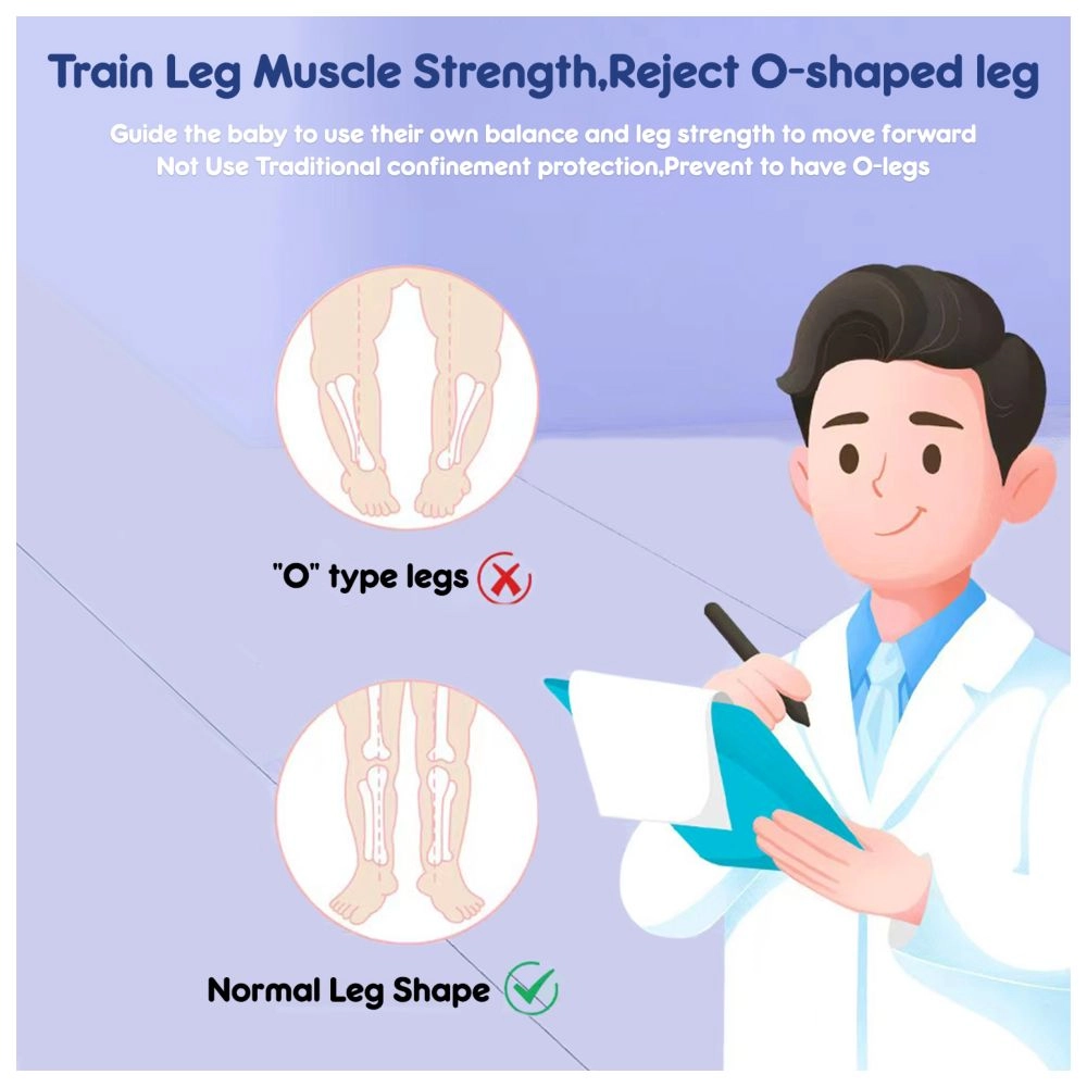 5-IN-1 Baby Walker - Musical Keyboard Blue