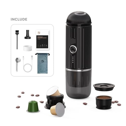 Portable Coffee Maker - 0.5L Capsule & Ground
