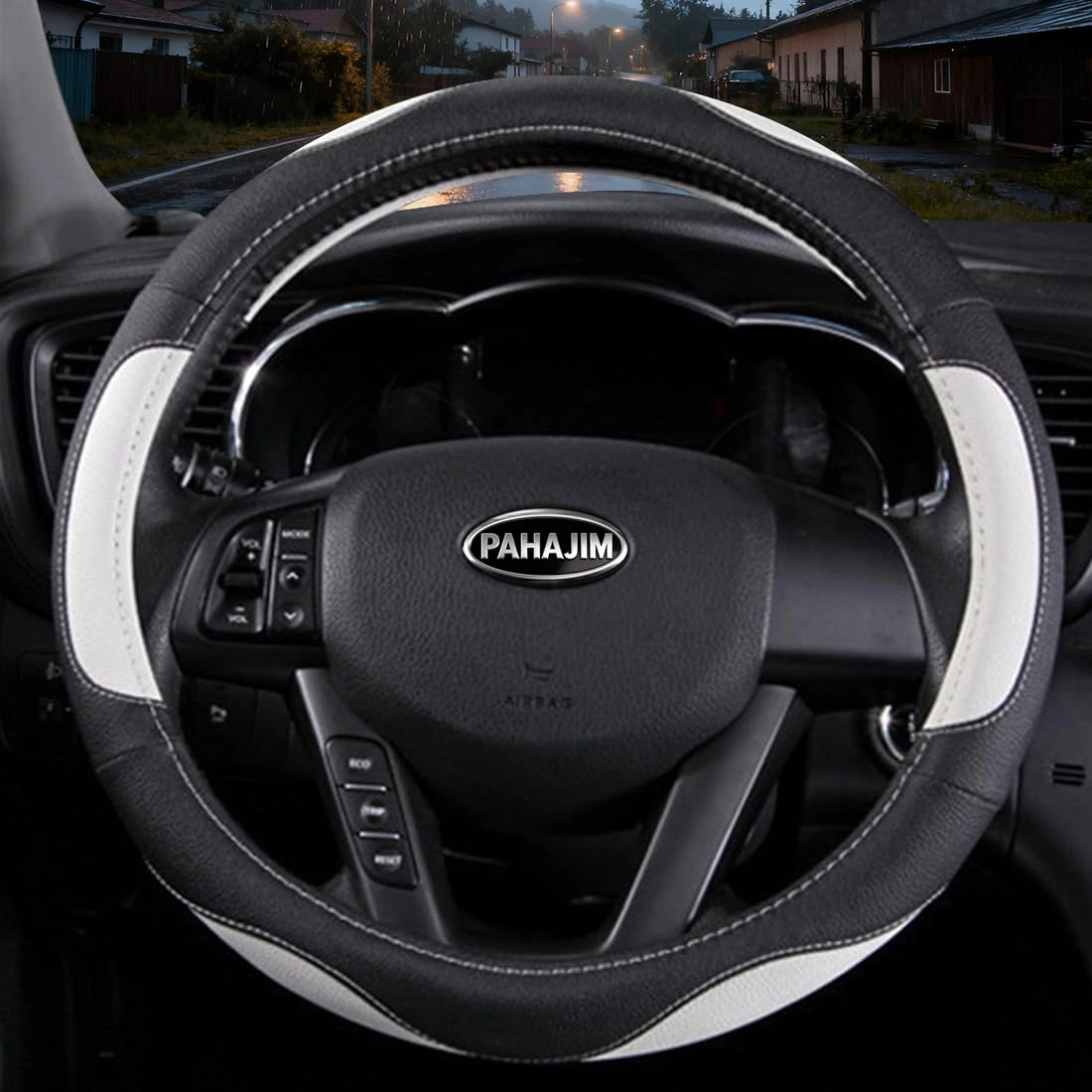 Leather Car Steering Wheel Covers