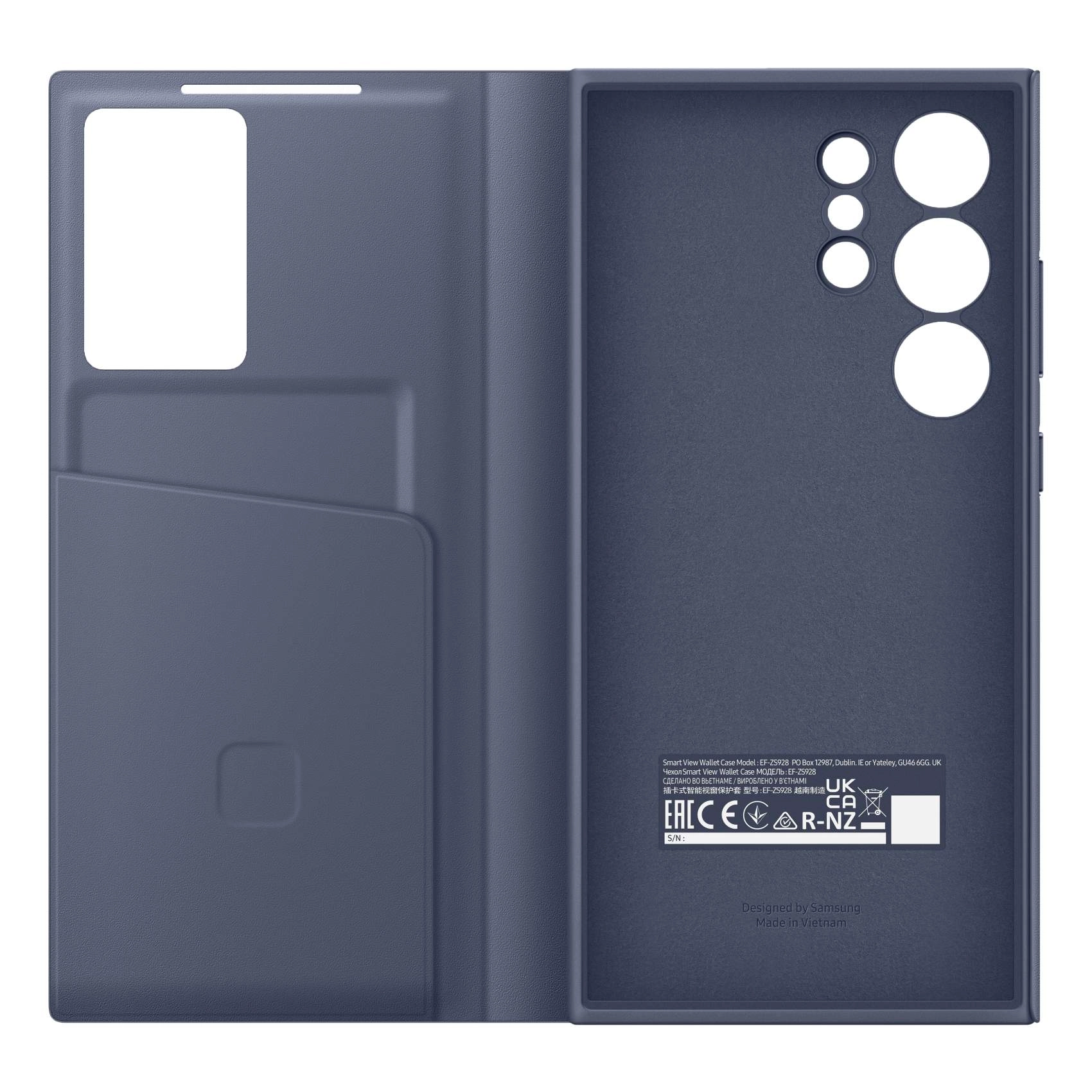 Smart View Wallet Case for Galaxy S24 - Violet