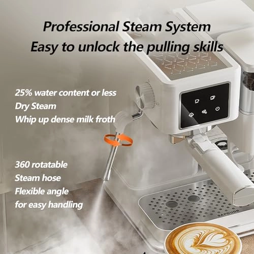 Coffee Grinder - Touch Display Milk Frother