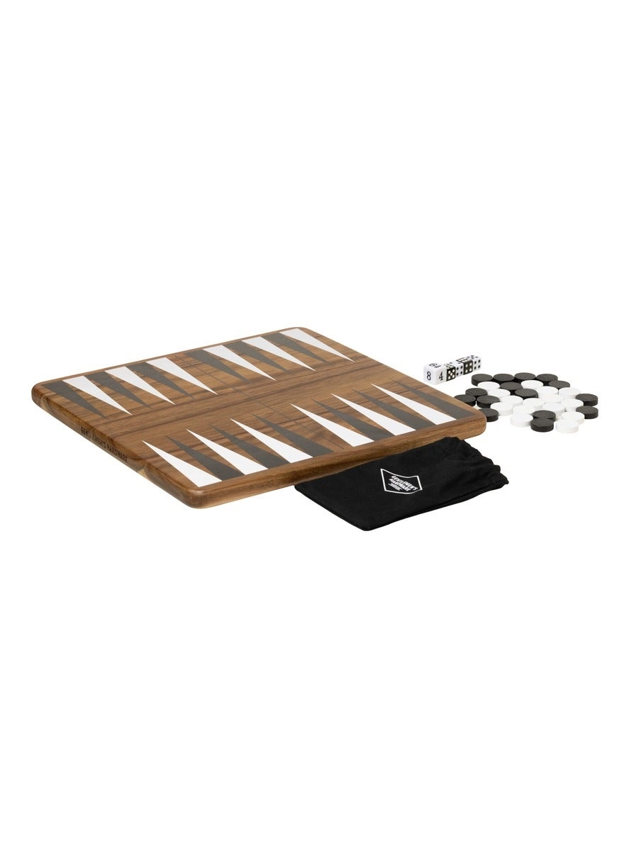 Backgammon Set - Acacia Wood