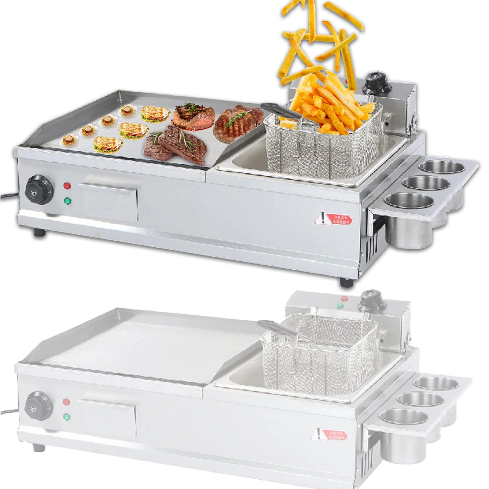 Electric Griddle - 35 x 40cm Deep Fryer