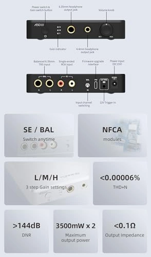 A50 III - Headphone Amplifier Silver