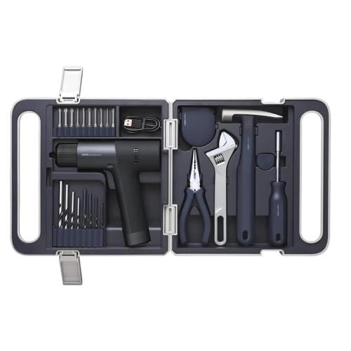 HOTO Cordless Brushless Drill Tool Kit - 35-Piece Rechargeable