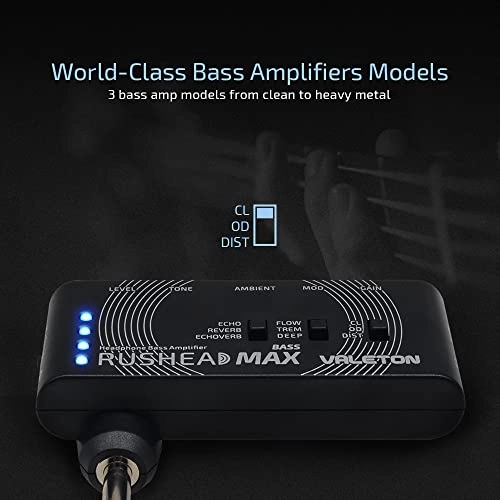 Rushead Max Bass - Headphone amp USB Rechargeable Portable