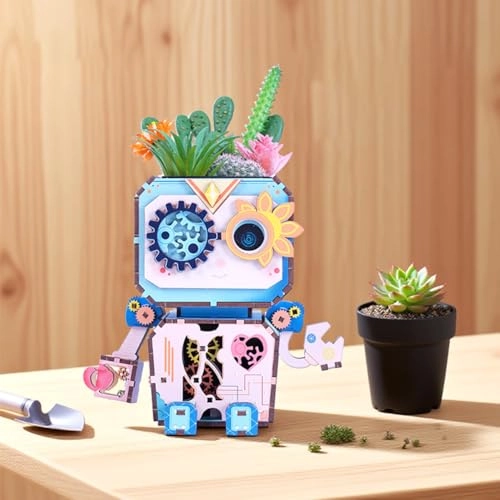 3D Wooden Puzzle Planter - 1 piece(s)