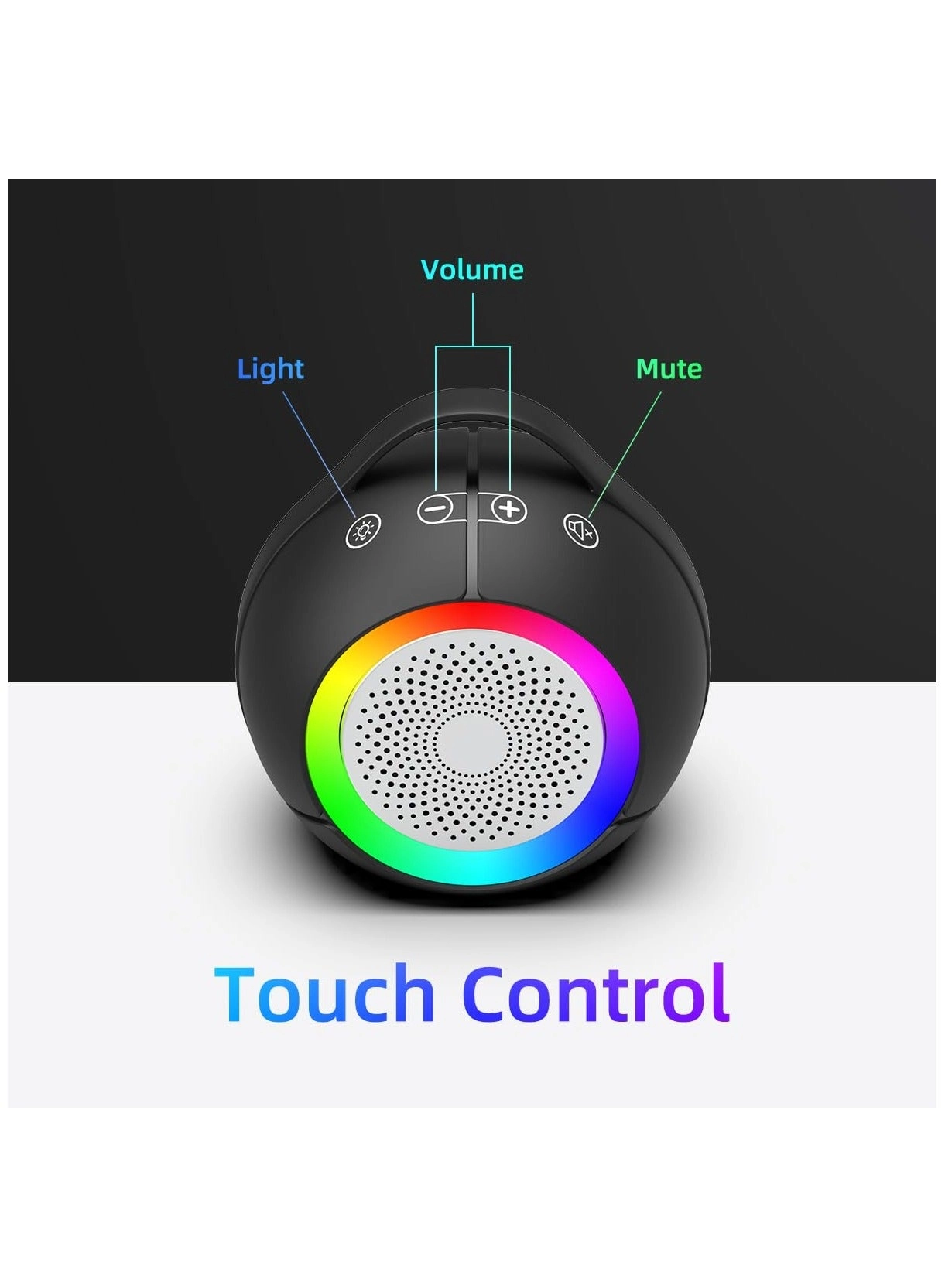 USB Computer Speakers - Plug-N-Play Dynamic RGB Light