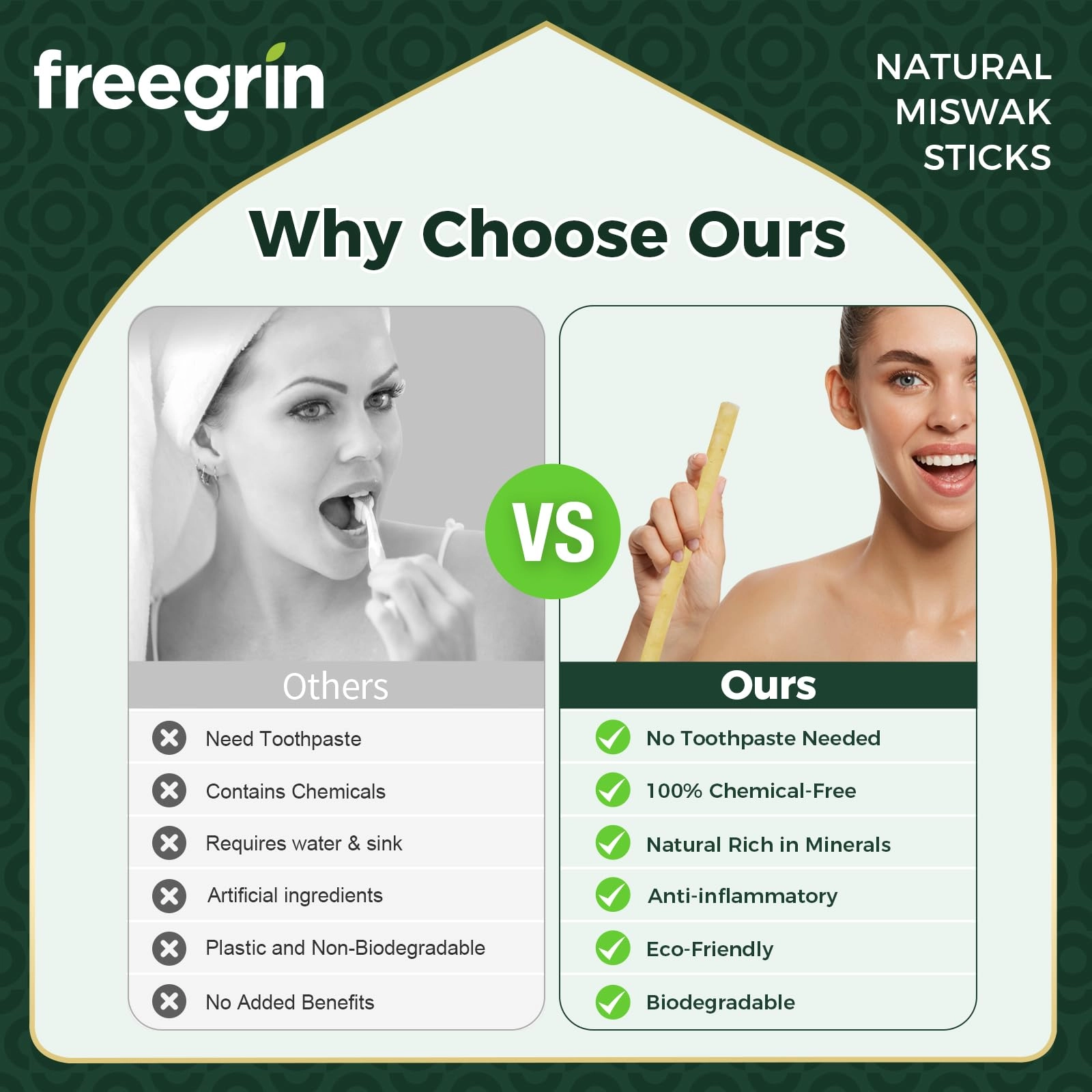 Miswak Sticks - 9-Piece Pack