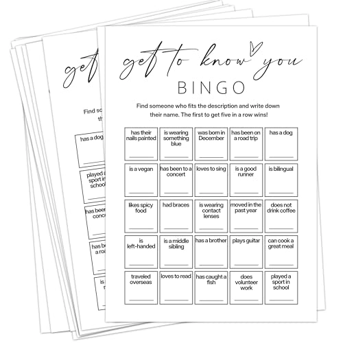 Find Someone Who Bingo Cards - 16 years and up 25