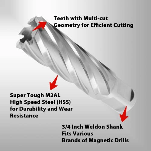 Annular Cutter - 1-3/8"x 2" High Speed Steel (HSS)
