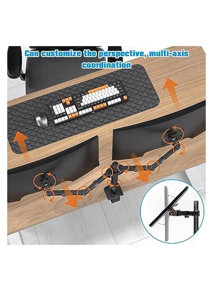 Dual LCD Monitor Desk Mount Stand - 2 27in