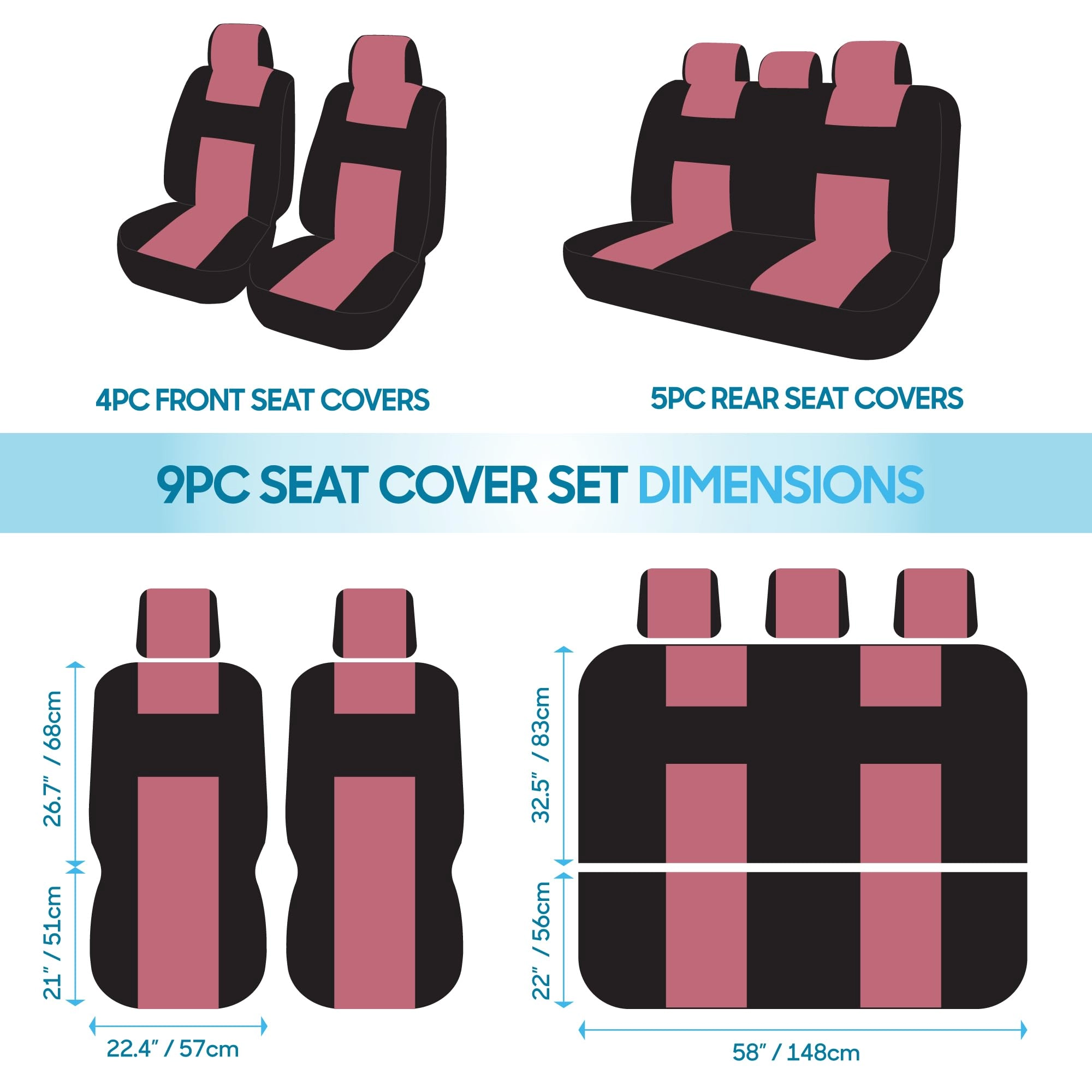 PolyPro Car Seat Covers - Solid Beige Universal Fit